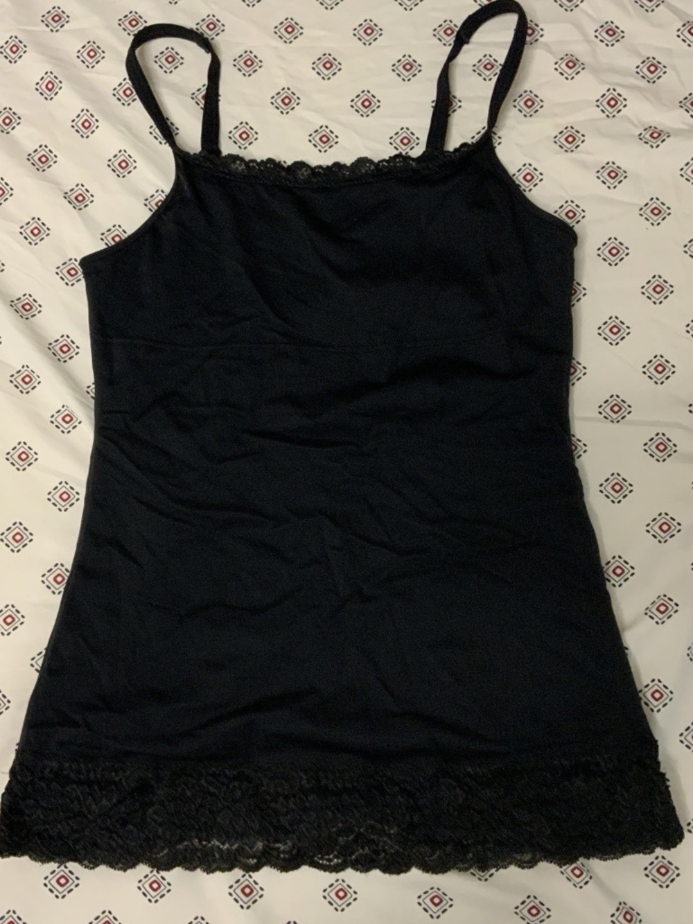 Women's Shapewear Black Lace Cami Tank Top Tight Waist Shaping
